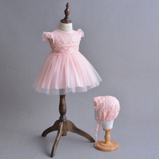 Vestido Princesa de Verano para Bebé - Malla Transpirable y Encaje Ligero - Image 2