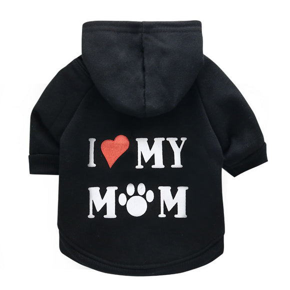 Suéter Polar Estampado para Perros - Abrigo Cómodo Mamá Pet