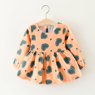 Vestido Infantil de Algodón con Mangas Largas - Diseño Princesa Cartoon para Otoño - Image 6
