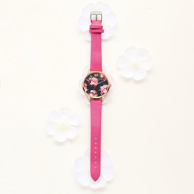 Reloj de Pulsera Lvpai para Mujer en Oro Rosa con Diseño Floral y Correa de Cuero - Image 14