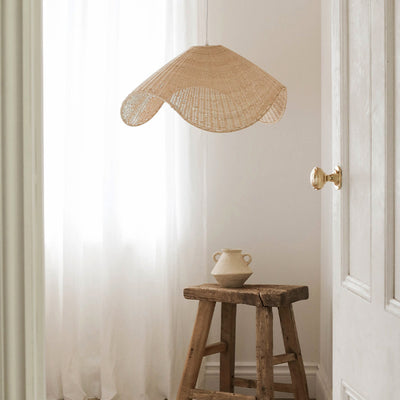 Lámpara de Bambú Artesanal Estilo Sala de Té Pastoral - Image 2