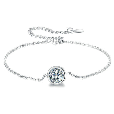 Pulsera de Circonia Cúbica Redonda Minimalista