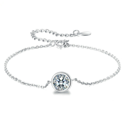 Pulsera de Circonia Cúbica Redonda Minimalista