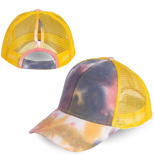 Gorra de Béisbol Tie-Dye con Cola de Caballo - Image 12