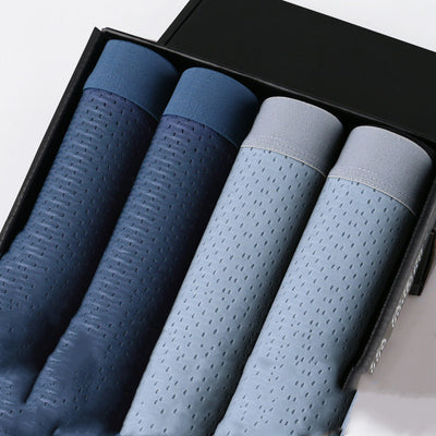 Boxer Briefs de Seda de Hielo con Diseño Calado para Hombre - Image 24