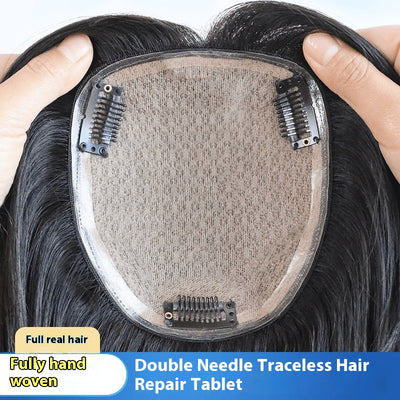 Peluca Completa de Cabello Natural para Mujer - Volumen Alto y Cobertura Total - Image 3