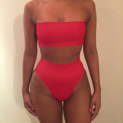 Bikini Tubo Dos Piezas con Escote Envolvente - Image 22