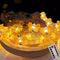 Luces Decorativas LED Flores y Abejas para Fiestas