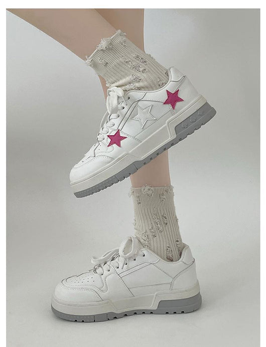 Zapatillas Deportivas Coreanas de Punta Redonda - Estilo Versátil y Elegante - Image 17