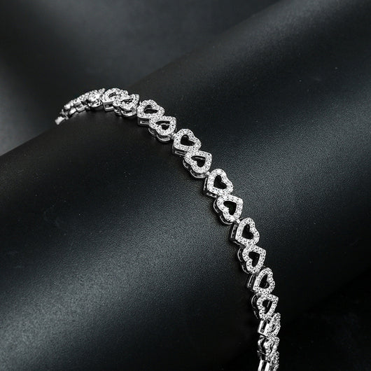 Pulsera de Diamantes para Niña con Corazón Completo de Brillantes - Image 13