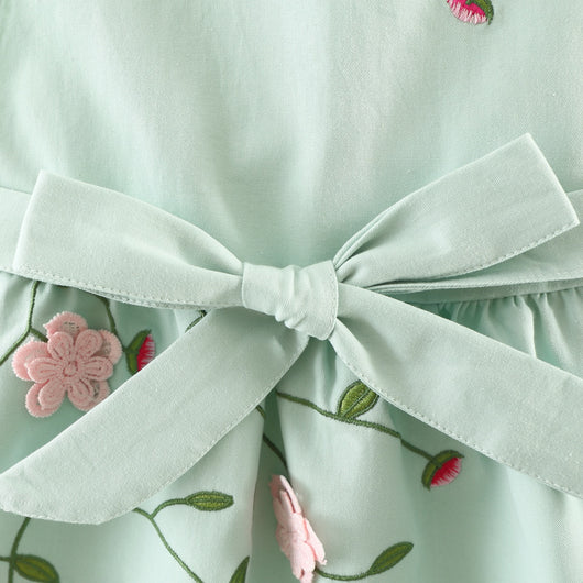 Conjunto de Vestido Princesa de Algodón para Niña - Dos Piezas Manga Larga Otoño - Image 3
