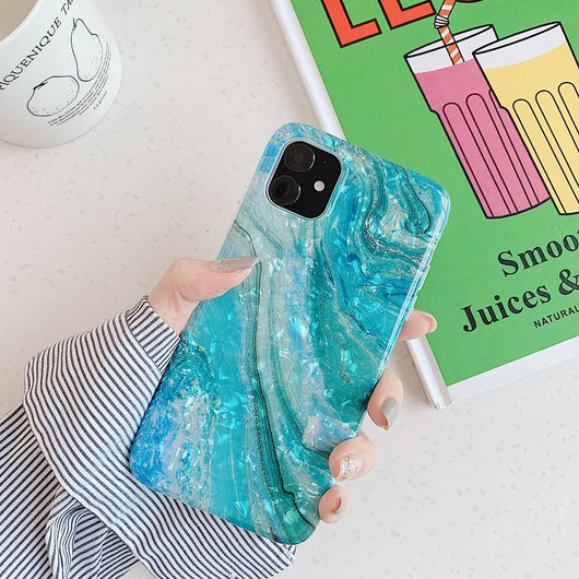 Funda iPhone Mármol Elegante con Logo Personalizado - Protección Suave - Image 12