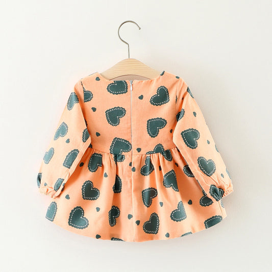 Vestido Infantil de Algodón con Mangas Largas - Diseño Princesa Cartoon para Otoño - Image 2