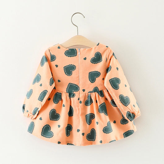 Vestido Infantil de Algodón con Mangas Largas - Diseño Princesa Cartoon para Otoño - Image 2