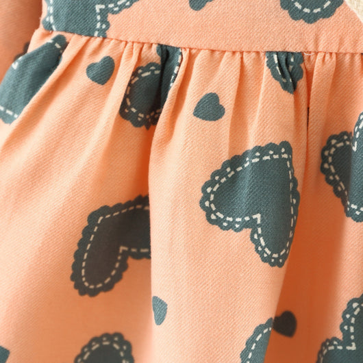 Vestido Infantil de Algodón con Mangas Largas - Diseño Princesa Cartoon para Otoño - Image 3