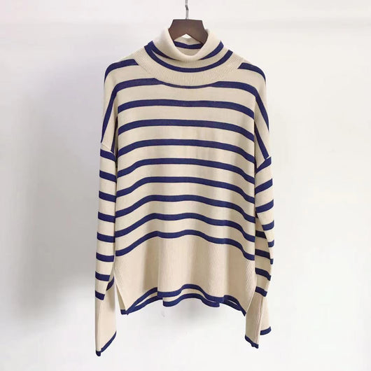 Suéter Cuello Alto Mujer Oversized Cómodo y Abrigador - Image 2
