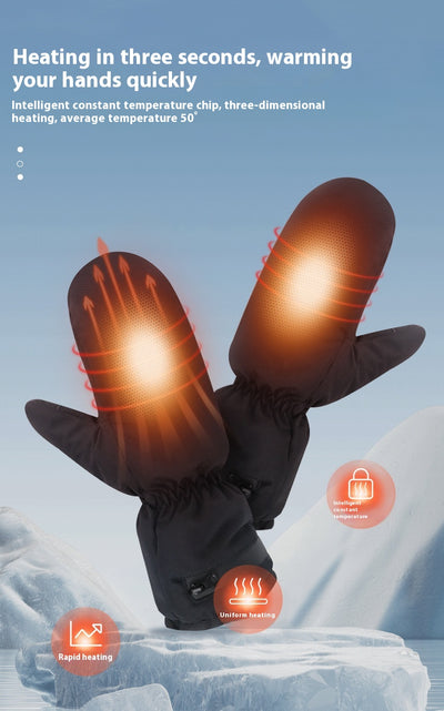 Guantes Térmicos Eléctricos con Cremallera, a Prueba de Viento - Image 13