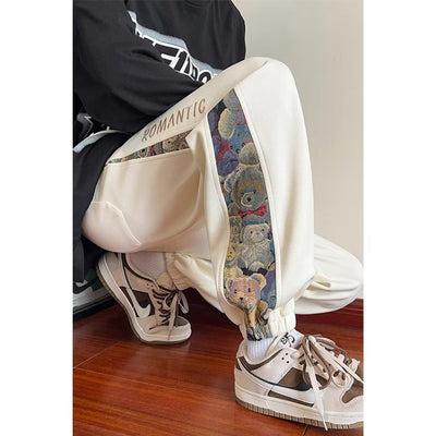 Pantalones Largos Estampados Holgados para Hombre - Image 16