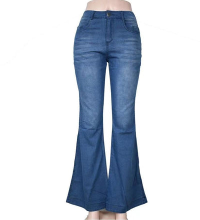 Pantalones de Mezclilla Acampanados de Pierna Ancha para Mujer - Image 5