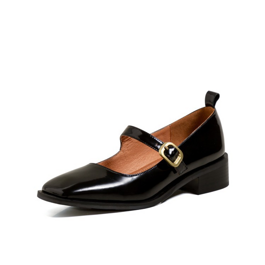 Zapatos Planos de Punta Cuadrada con Botones para Mujer - Image 34