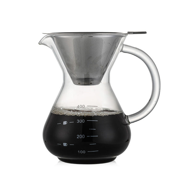 Cafetera de Vidrio Manual 400ml - Café Artesanal en Casa