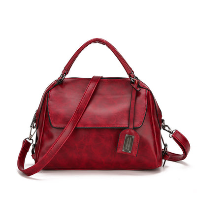 Bolso Boston de Cuero Encerado - Bolsa de Hombro Estilo Otoño - Image 7