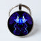 Llavero Gema de Tiempo de los 12 Signos del Zodiaco 25mm en Metal