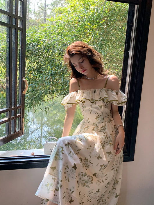 Vestido Floral Verde para Mujer - Perfecto para Verano - Image 4