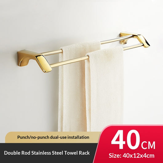 Repisa de Baño Estilo Francés Dorada Premium sin Taladro - Image 21