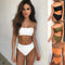 Bikini Tubo Dos Piezas con Escote Envolvente