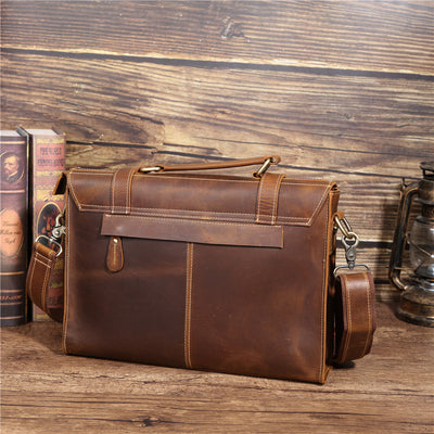 Portafolio Vintage Kumon para Hombre - Elegancia Profesional - Image 5