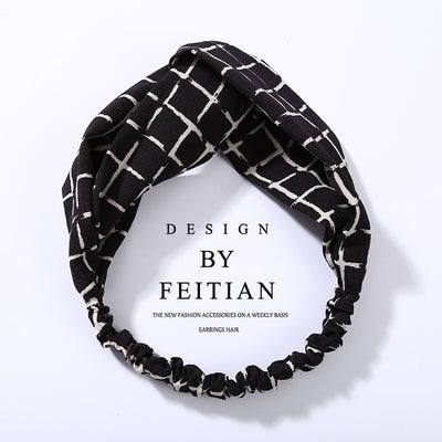 Diadema de Chifón Floral con Nudo Cruzado - Image 3
