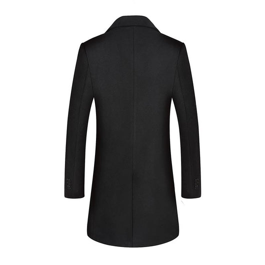 Abrigo de Lana Cruzado Largo para Hombre - Image 11