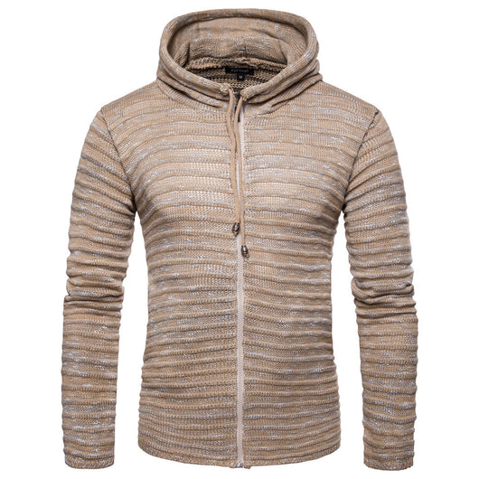 Sudadera con capucha a rayas para hombre - Image 10
