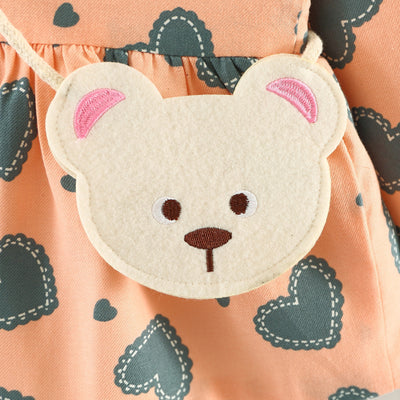 Vestido Infantil de Algodón con Mangas Largas - Diseño Princesa Cartoon para Otoño - Image 4