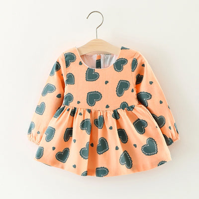 Vestido Infantil de Algodón con Mangas Largas - Diseño Princesa Cartoon para Otoño - Image 7