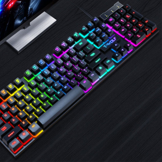 Teclado Gaming USB Luminoso con Teclas Flotantes - Image 2