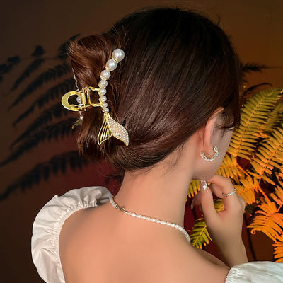 Clip Tiburón Coreano de Elegancia Temperamental para Recogido de Cabello - Image 2