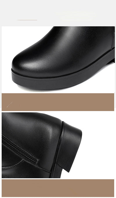 Botas de Mujer con Tacón Grueso y Forro de Terciopelo Acolchado - Image 8