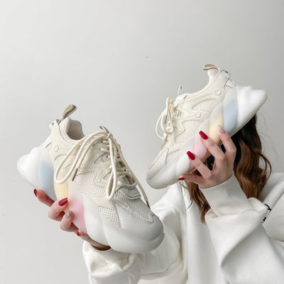 Zapatillas Deportivas Arcoíris para Mujer - Diseño Moderno y Versátil - Image 5