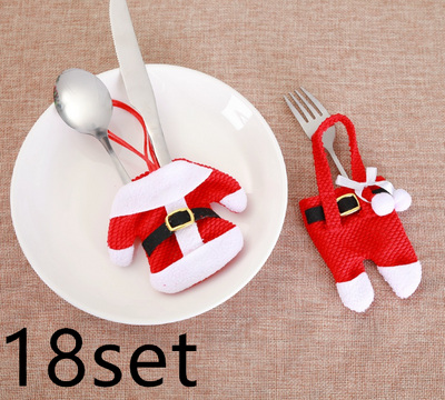 Juego de 6 Soportes para Cubiertos Navideños - Decoración Festiva de Mesa - Image 4