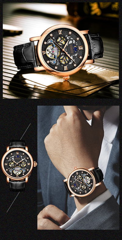 Reloj de Cuero Impermeable con Esfera Luminosa para Hombre - Image 10