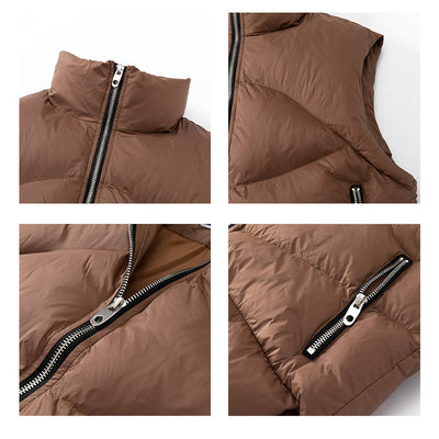 Chaleco de Algodón con Cuello de Pie para Hombre y Mujer - Diseño Minimalista - Image 5