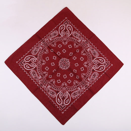 Pañuelo Cuadrado de Algodón con Estampado de Flor de Cajú 55cm - Image 59