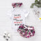 Conjunto Floral de Tres Piezas: Short y Accesorios