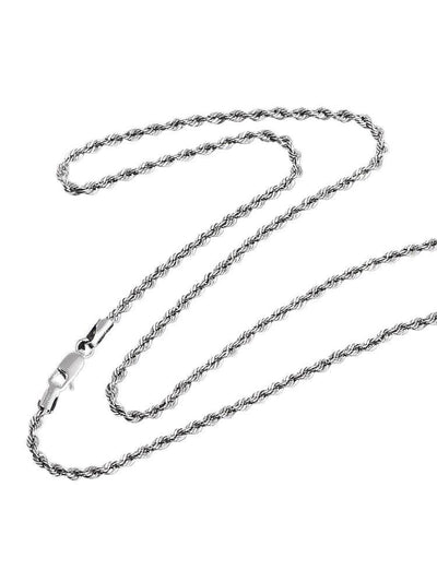 Cadena Larga de Plata Esterlina para Hombre con Cuerda de Cáñamo - Image 6