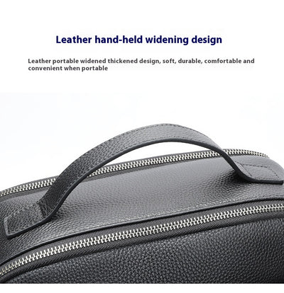 Mochila de Cuero para Hombre - Gran Capacidad Multifuncional - Image 11