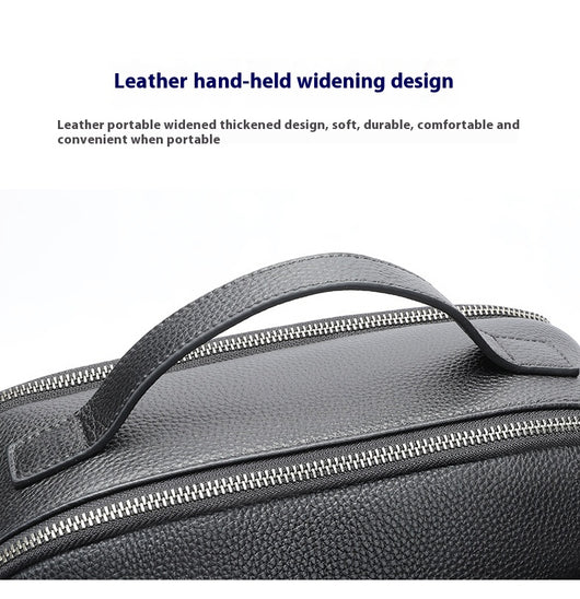 Mochila de Cuero para Hombre - Gran Capacidad Multifuncional - Image 11