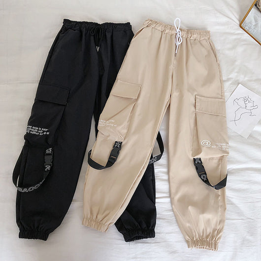 Pantalones Harem con Cintura Elástica y Pierna Recta