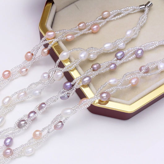 Pulsera de Perlas de Agua Dulce
